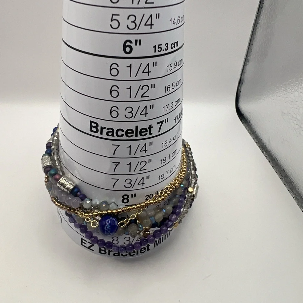 Demdaco Beaded Love Bracelet Indigo
